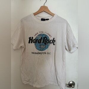 Hard Rock Cafe White Short Sleeve Tee